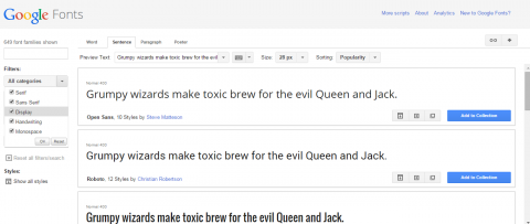 Fonts