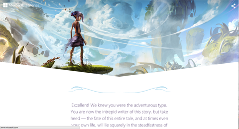 microsoft stories adventure path screenshot