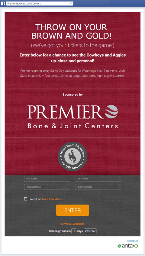 premiere bone joint contest front