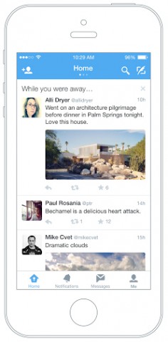 Twitter shows users the top tweets they missed.