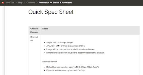 youtube cover specs