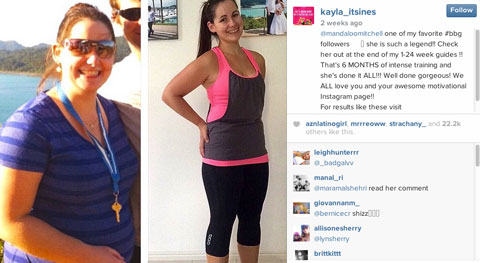 kayla itsines follower testamonial spotlight