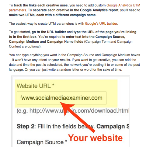 kiera stein social media examiner google analytics article