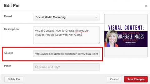 The biggest mistake businesses make on Pinterest is neglecting to redirect the source to their site.