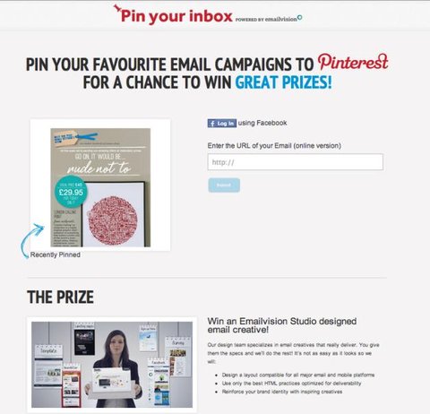 emailvisions pinterest contest