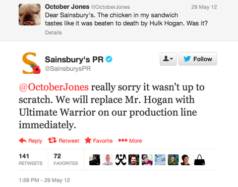 sainsburys response tweet