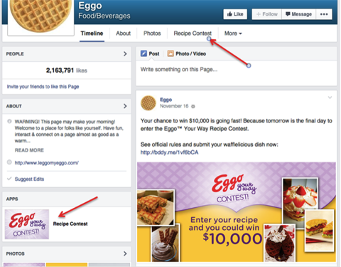 eggo facebook contest