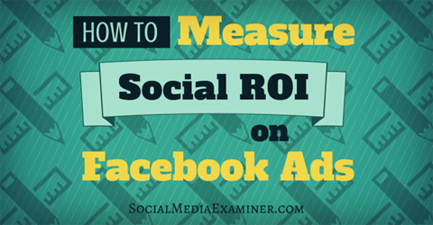 measure social roi of facebook ads