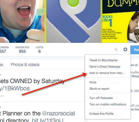 add to or remove from a list in twitter