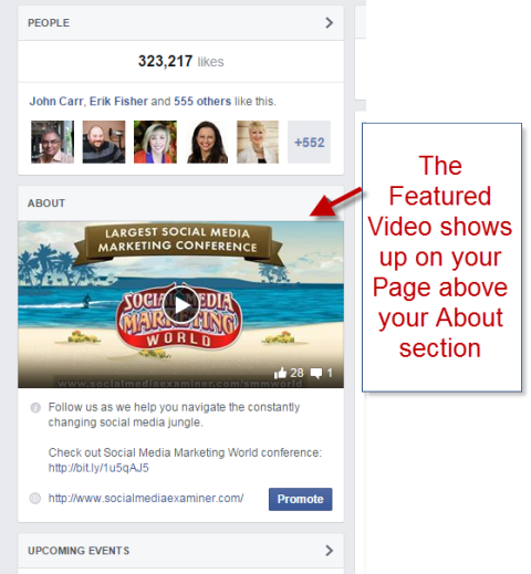 social media examiner feature video on facebook page margin