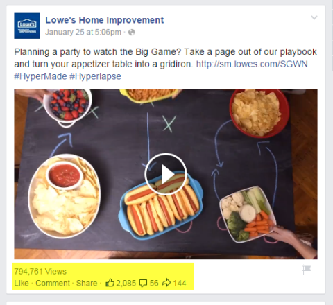 lowes home improvement video post on facebook