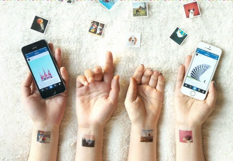 "Turn your Instagrams into temporary tattoos." 