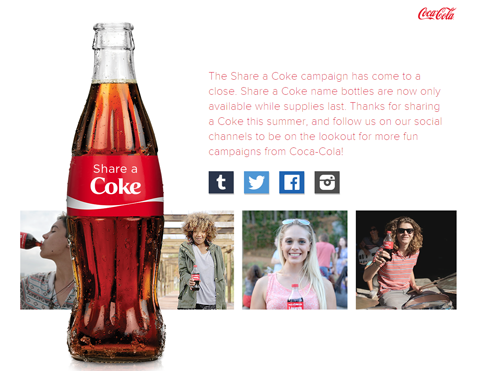 coca-cola share a coke campaign image