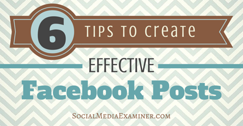 improve facebook page post results