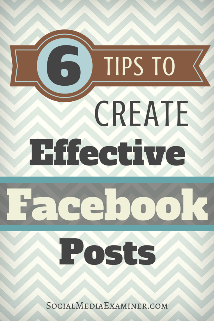 how to improve facebook page posts