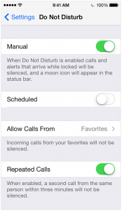 The iPhone Do Not Disturb setting allows you to block texts.