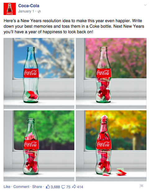 cocacola facebook post