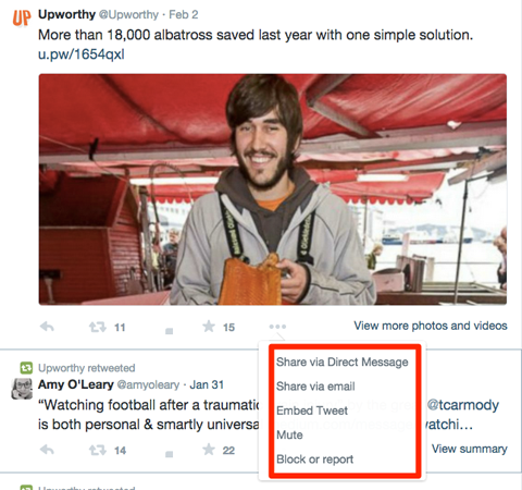 upworthy twitter engagement options