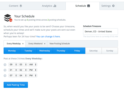 buffer scheduling