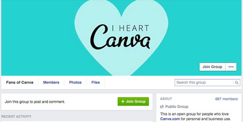 canva facebook group