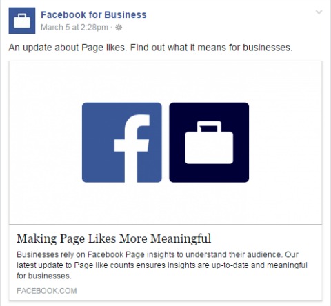 Facebook Business Page Likes