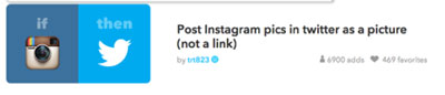 ifttt instagram recipe