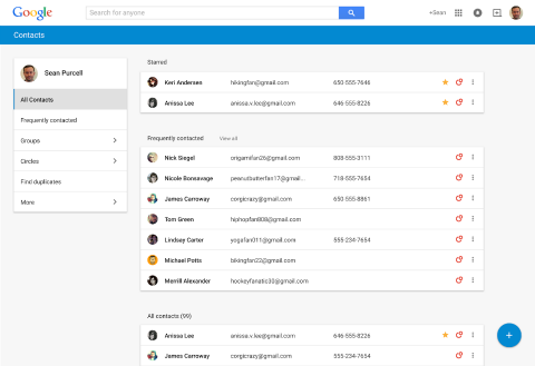 google neue Kontakte