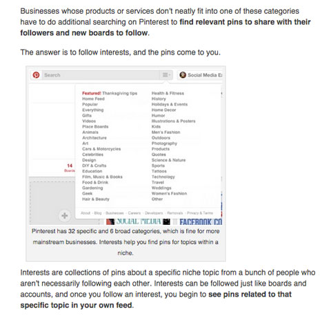 social media examiner pinterest interests article