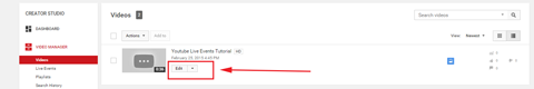 youtube video manager