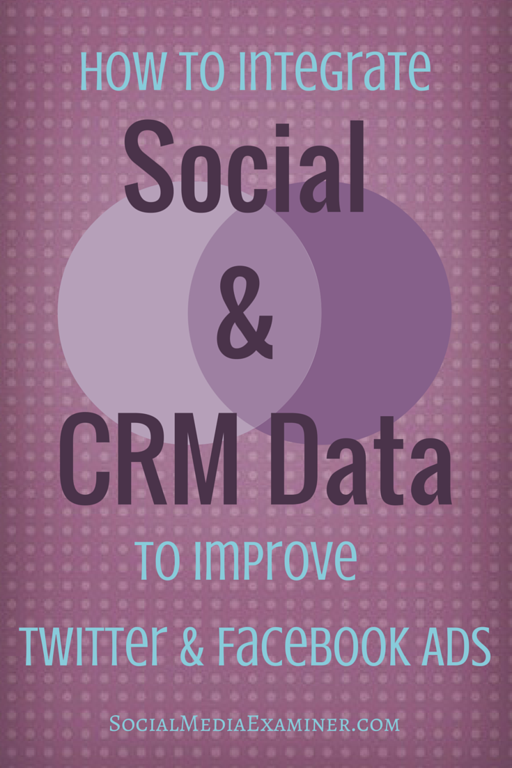 how to integrate social and crm data for better social ads