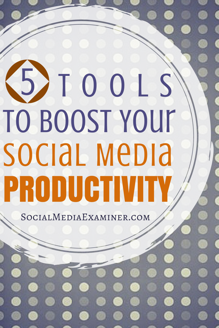 how to boost social media productivity