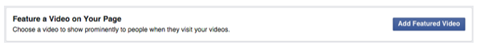 add facebook featured video