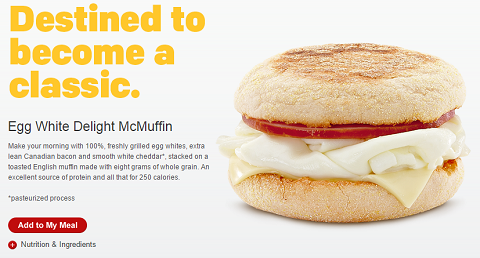 egg white mcmuffin