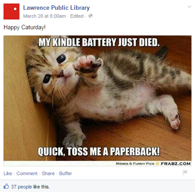 lawrence public library facebook post