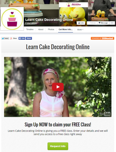 learn cake decorating online facebook app