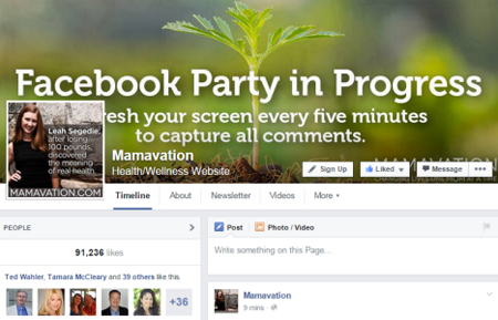 mamavation facebook party cover image