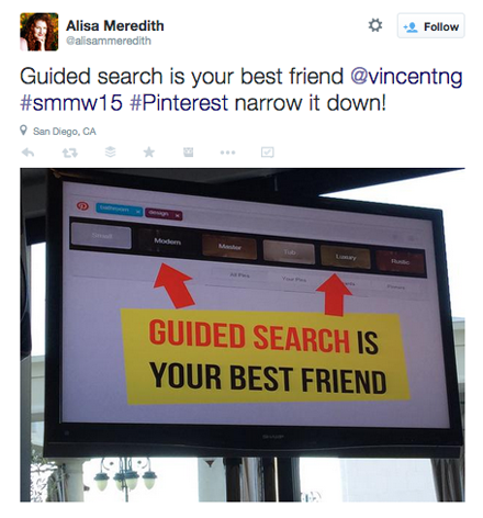 tweet from vincent ng smmw15 presentation