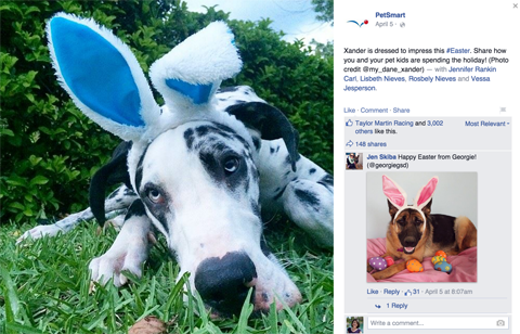 engaging facebook post