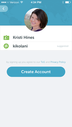 periscope profile creation