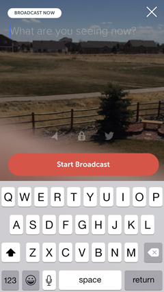 start periscope broadcast