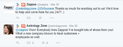 zappos reputation tweet
