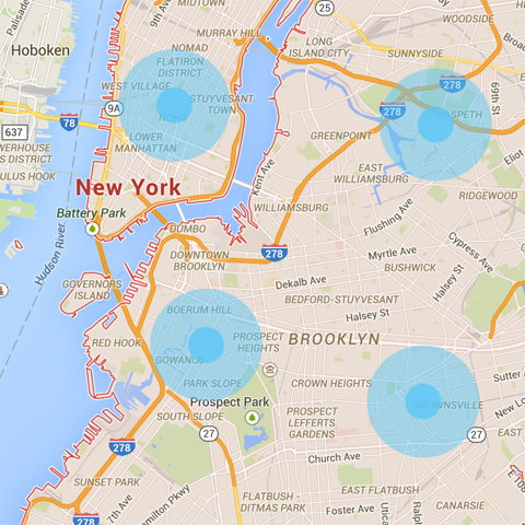 landmarks mapped in new york