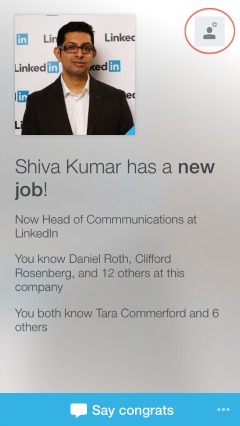 LinkedIn Connected allows you to easily keep in contact with those that you already know.