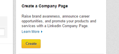create company page feature