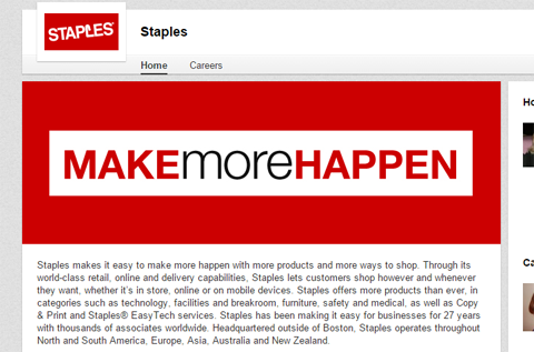 staples company page banner