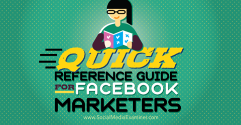 reference guide for facebook marketers