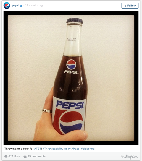 tbt pepsi instagram