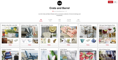 crate and barrel on pinterest