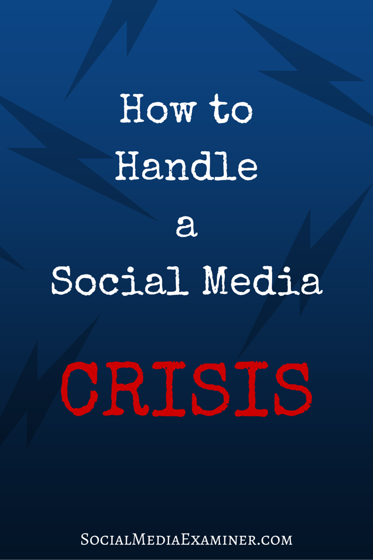how to handle a social media crisis