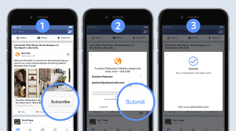 Facebook Tests Lead Ads in Mobile